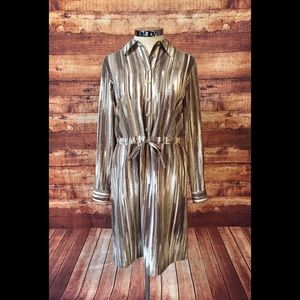 J. Jill Silk Shirt Dress